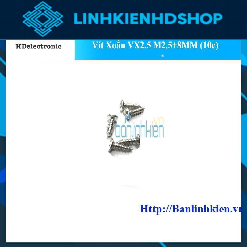 Vít Xoắn VX2.5 M2.5+10MM (10c) zin