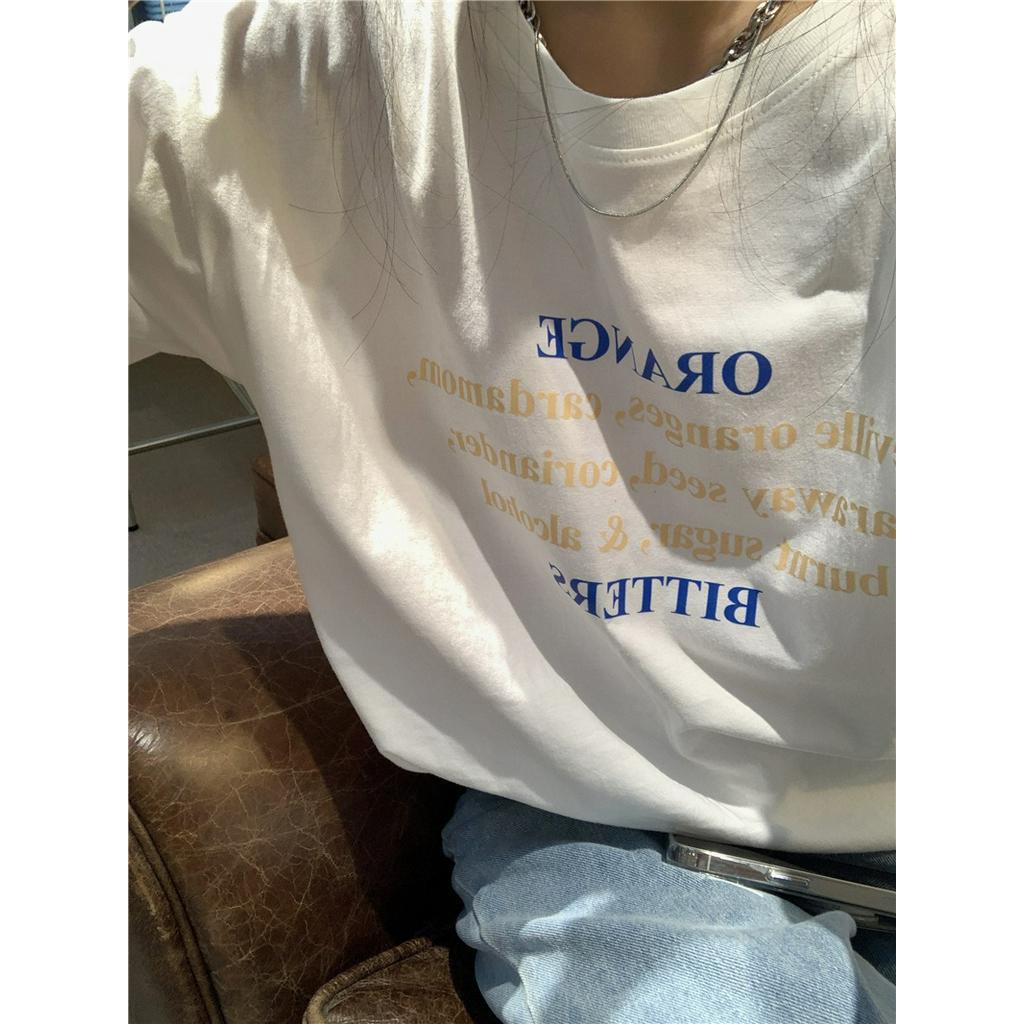 Áo Thun In Chữ Phong Cách Retro 53048