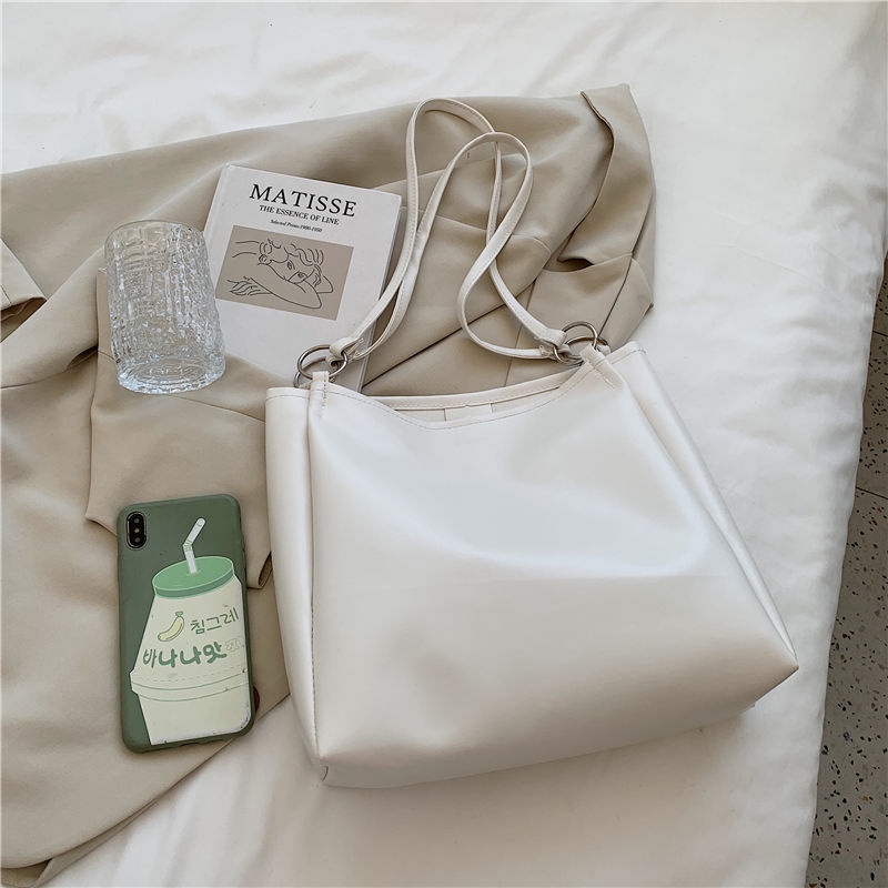 Túi tote cỡ lớn phong cách Hàn Quốc hợp thời trang dễ phối đồ IELGY