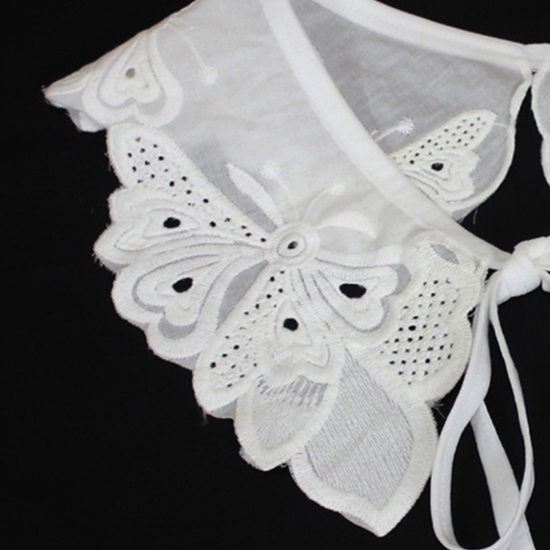 Cổ Áo Sơ Mi Giả Họa Tiết Bướm Thời Trang