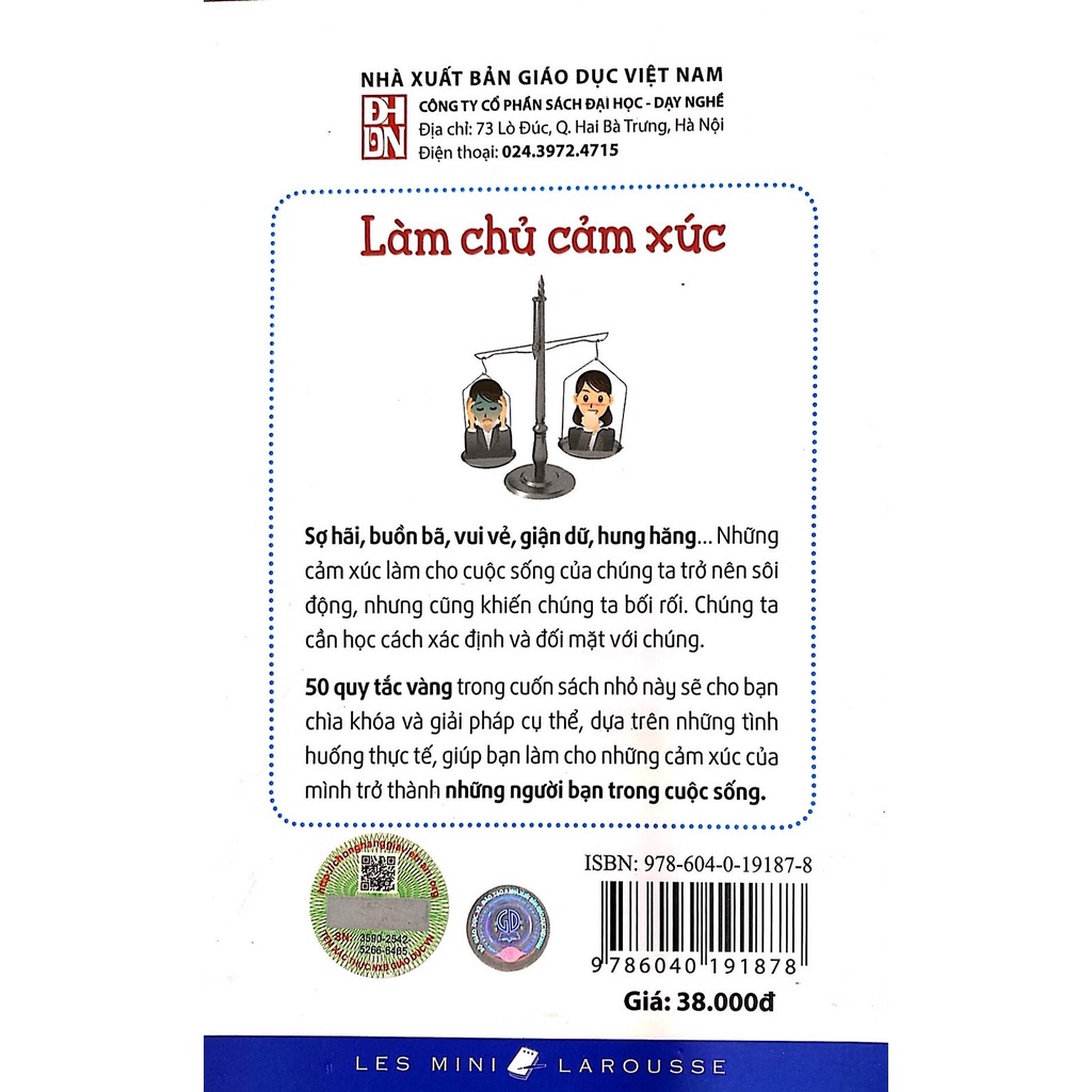 Sách - Làm chủ cảm xúc - 50 Quy tắc vàng