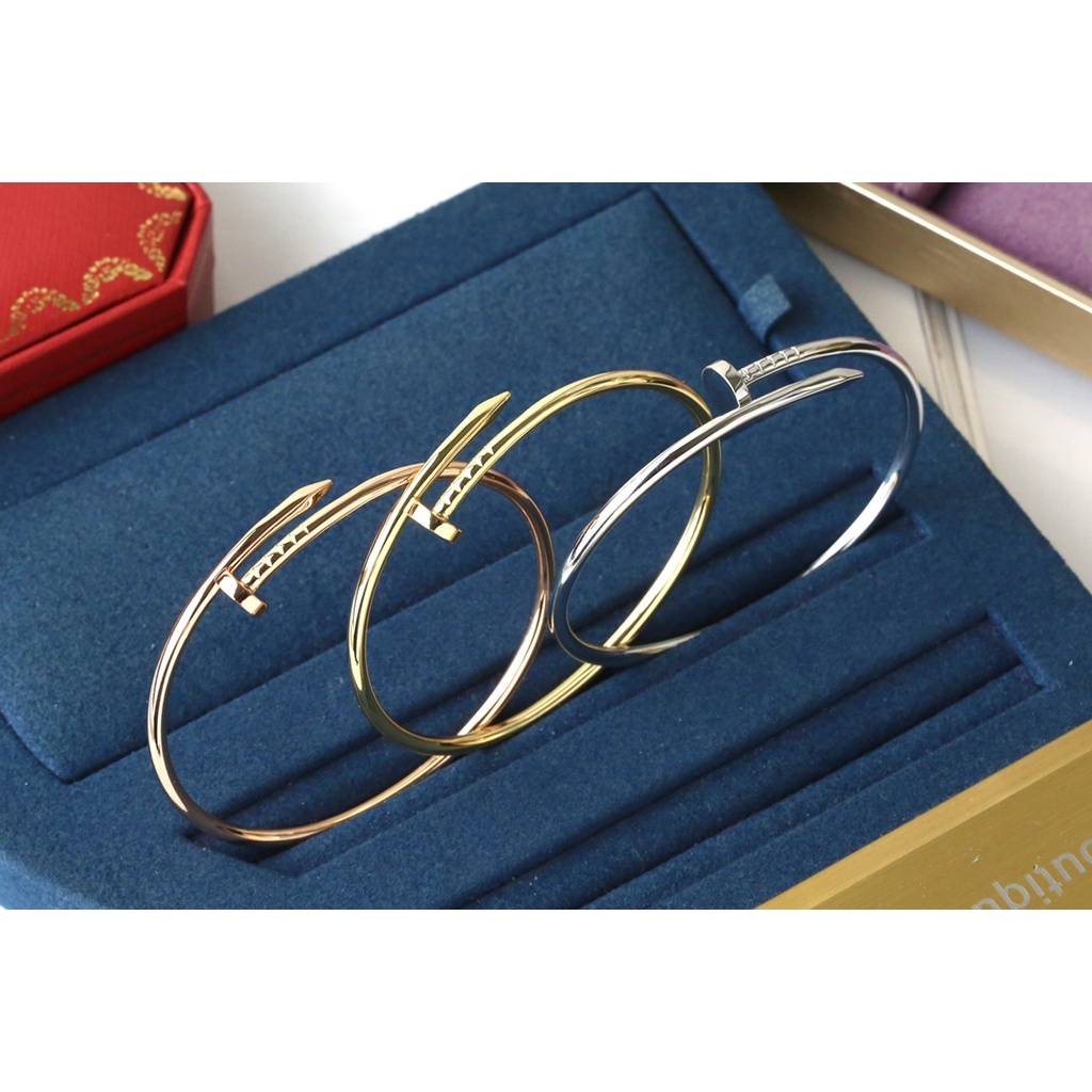 Vòng Tay Hở Mạ Vàng/Bạc 18K Không Phai Họa Tiết Trái Tim Cho Nữ