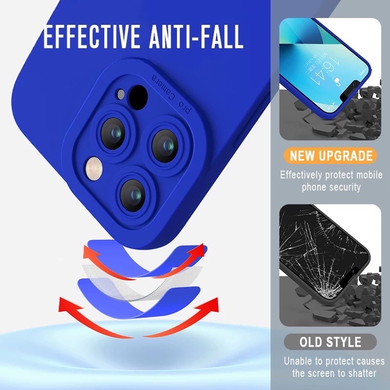 Ốp lưng iPhone 13 Pro Max, 12 Pro Max dẻo trơn có màn bảo vệ camera