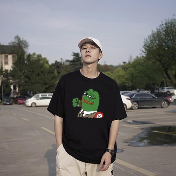 Áo Thun Tay Lỡ Unisex PePe Frog Hille