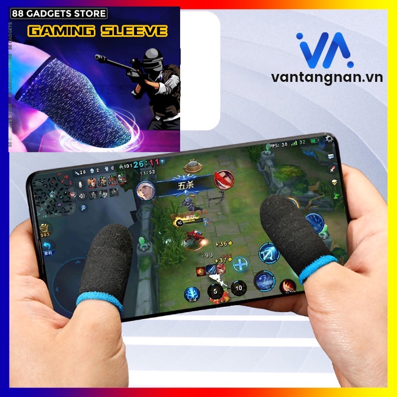 Găng tay chơi game ff, Pubg, Liên Quân, Bao Tay Chơi Game Chống Mồ Hôi, Siêu Nhạy
