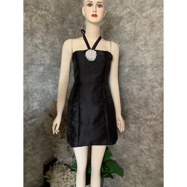 Đầm tacta 2 dây chéo ngực kèm tag hoa mã D22