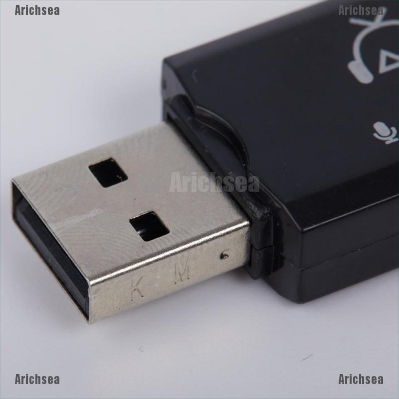 Arichsea USB Bluetooth Music Stereo Wireless Audio Receiver Adapter 3.5mm Home Car PC AUX