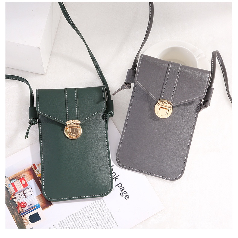 Túi ví nữ da cầm tay đeo chéo đựng điện thoại vuốt cảm ứng sang trọng cao cấp hót nhất 2022- DEVELOPE