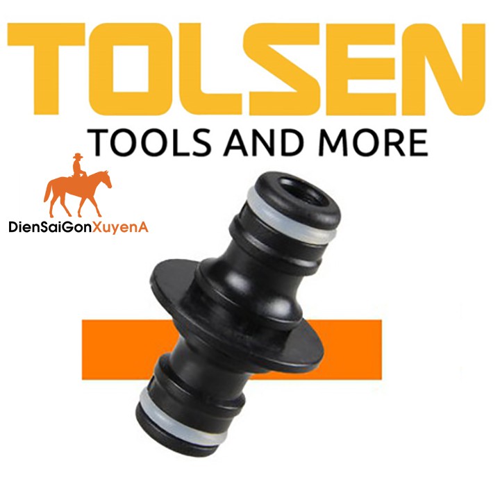 Khớp nối nhanh 2 đầu TOLSEN 57112 Fi 21 - nối nhanh 2 đầu ống nước Fi 21 - Điện Sài Gòn Xuyên Á