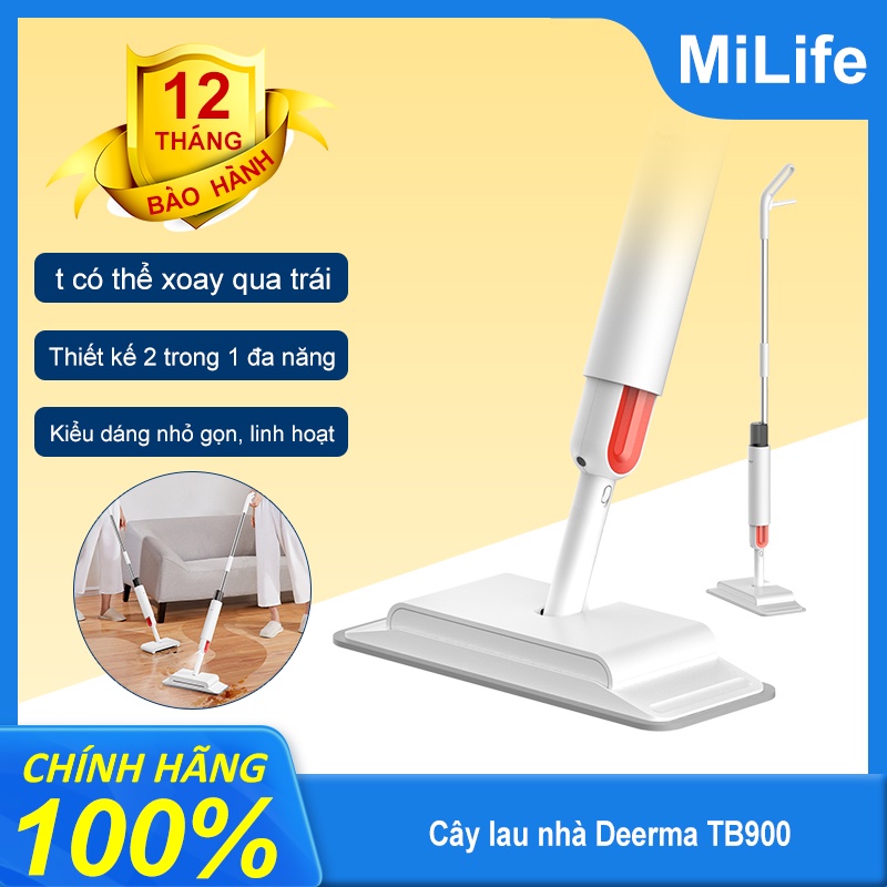 Cây lau nhà kiêm quét bụi Deerma Sweep Mop DEM-TB900