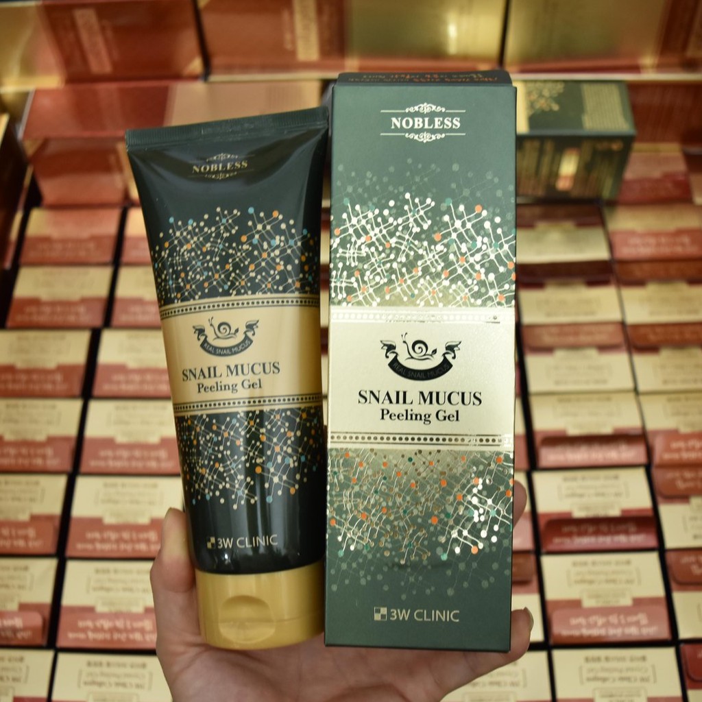 Gel tẩy da chết Snail Mucus Peeling Gel 3W Clinic Hàn Quốc 180ml