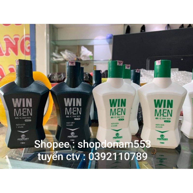 Gel vệ sinh nam Winmen 110ml - Dung dịch vệ sinh nam giới kháng khuẩn khử mùi