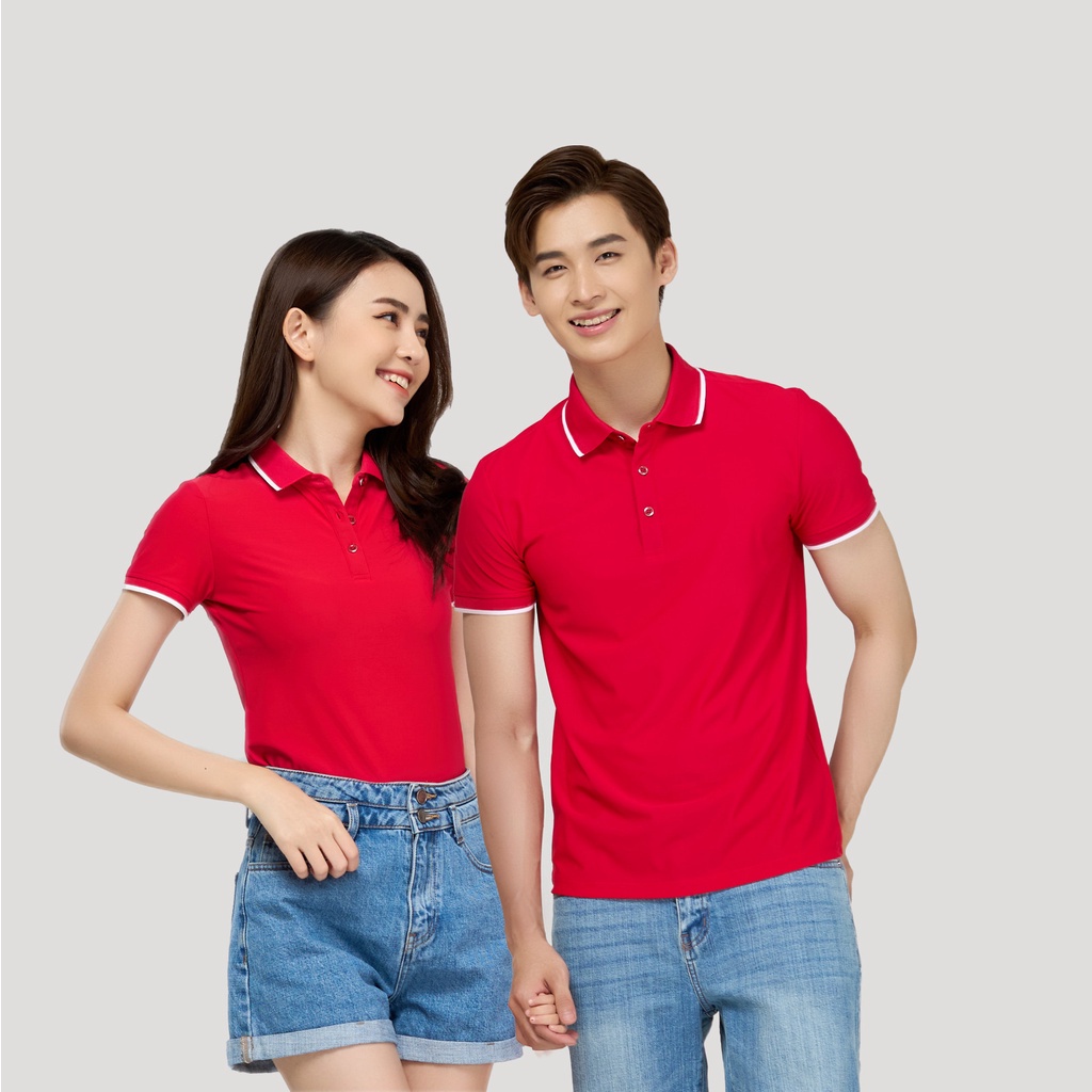 Áo thun polo nữ YODY phông cộc tay, có cổ chất vải cotton mềm mịn NPS31 APN5398