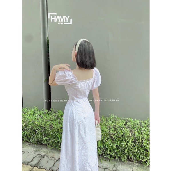 Đầm Xô Dài Viền Ren