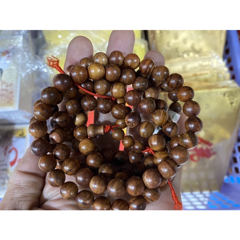 Vòng Tay Gỗ Sưa Chuỗi Tràng 108 Hạt 6Ly 8Ly, Chuỗi Tràng Hạt Gỗ Sưa Tự Nhiên