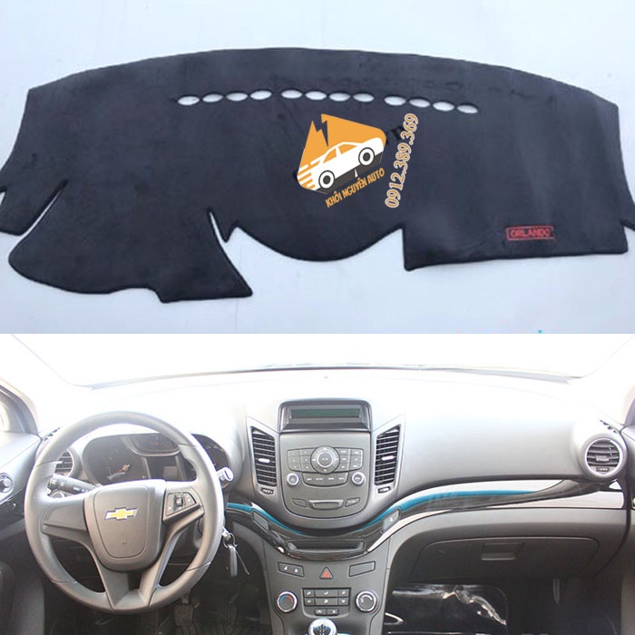 ORLANDO 2010, 2011, 2012, 2013, 2014 Tấm Che Nắng Taplo Chống Trượt 3 Lớp CHẤT LIỆU NHUNG MỊN Loại 1