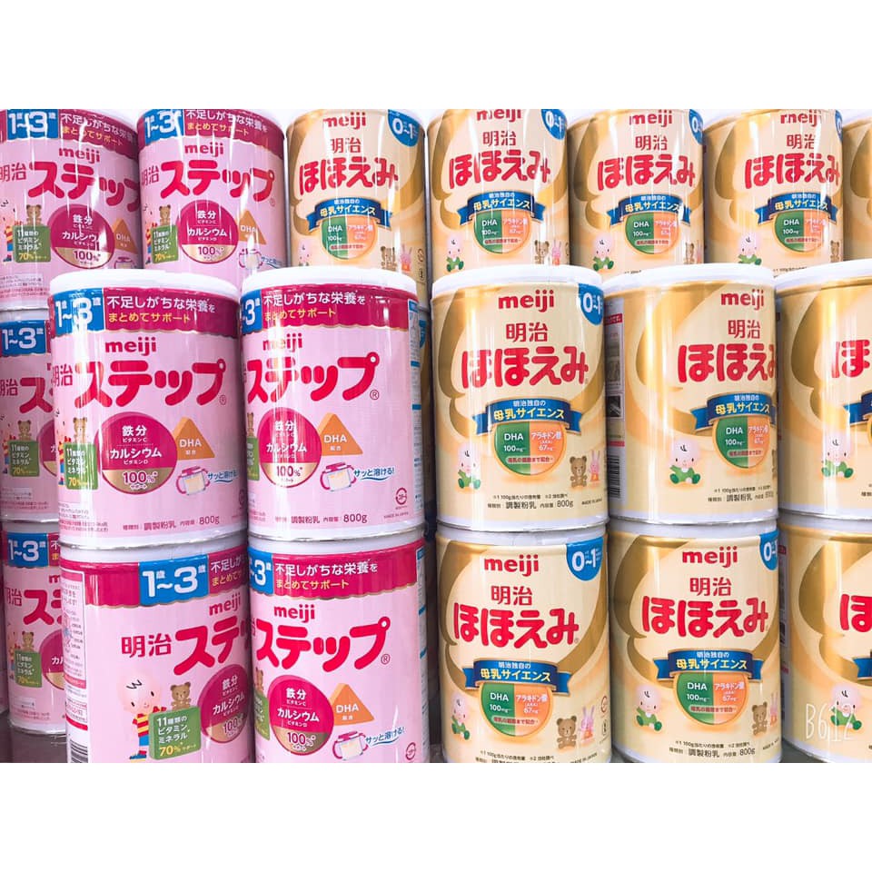 [Hàng Air - Date mới] Sữa Meiji Lon / Thanh 0-1 Và 1-3 - Nội Địa Nhật [Hàng có sẵn]- Date mới