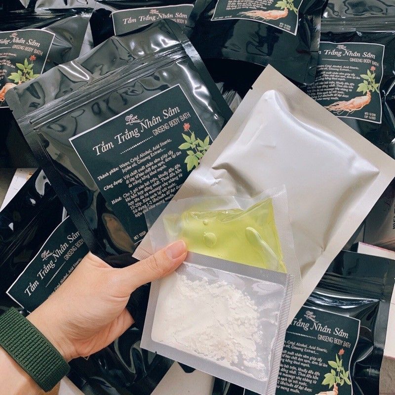 Tắm trắng nhân sâm gói đen