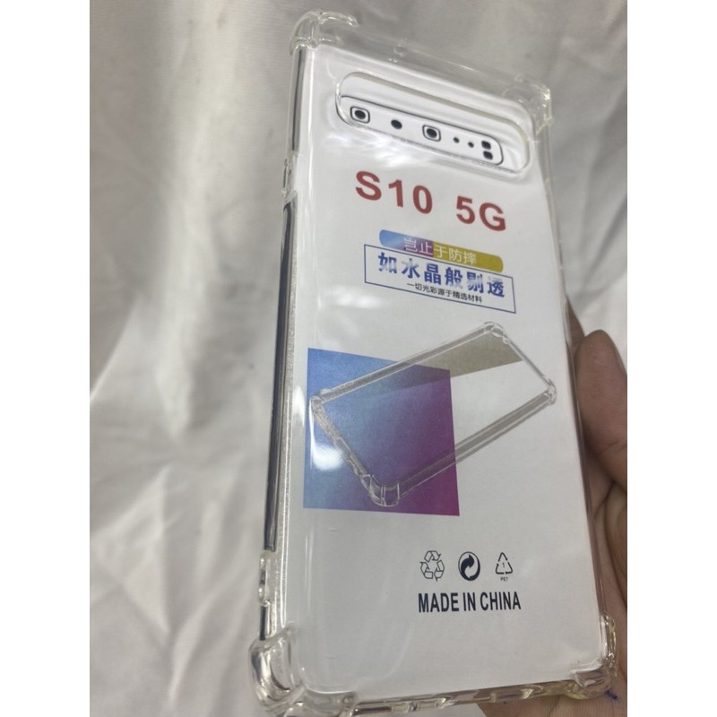Ốp lưng Samsung S10 5G dẻo viềng lưng trong