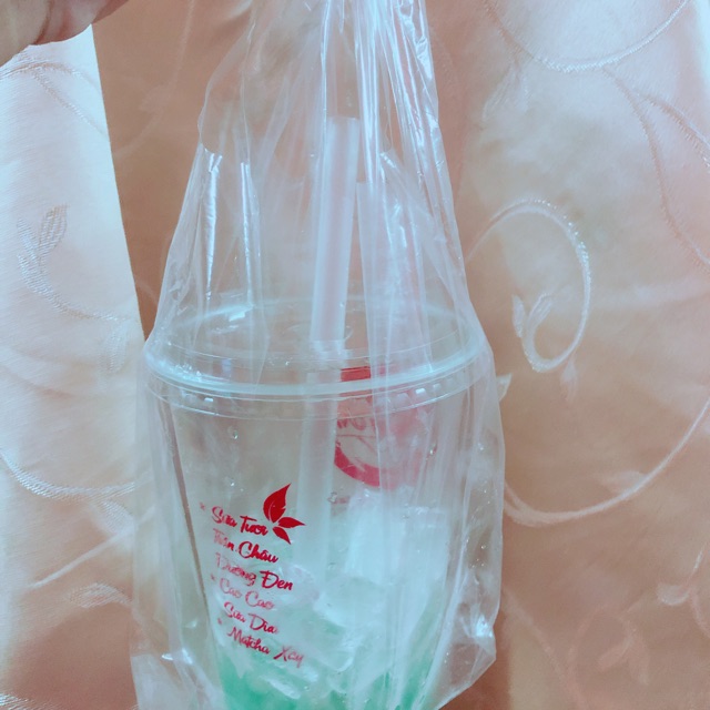 TÚI ĐỰNG TRÀ SỮA TRONG SUỐT DẺO LOẠI 1 LÍT