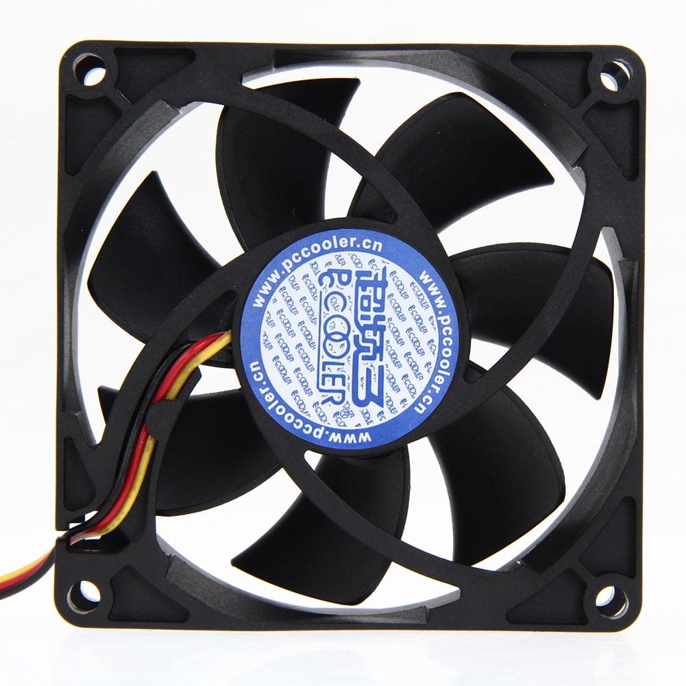 [rememberme]Mute 80mm Computer PC Case 3/4 Pin Cooling Fan with Screw Pad for PC CUP K1B