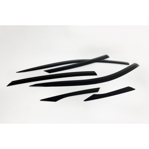 Vè che mưa xe Honda Civic 2018- 2019- 2020- 2021 mẫu đen bóng 6 chi tiết chính hãng hàn quốc Auto Clover