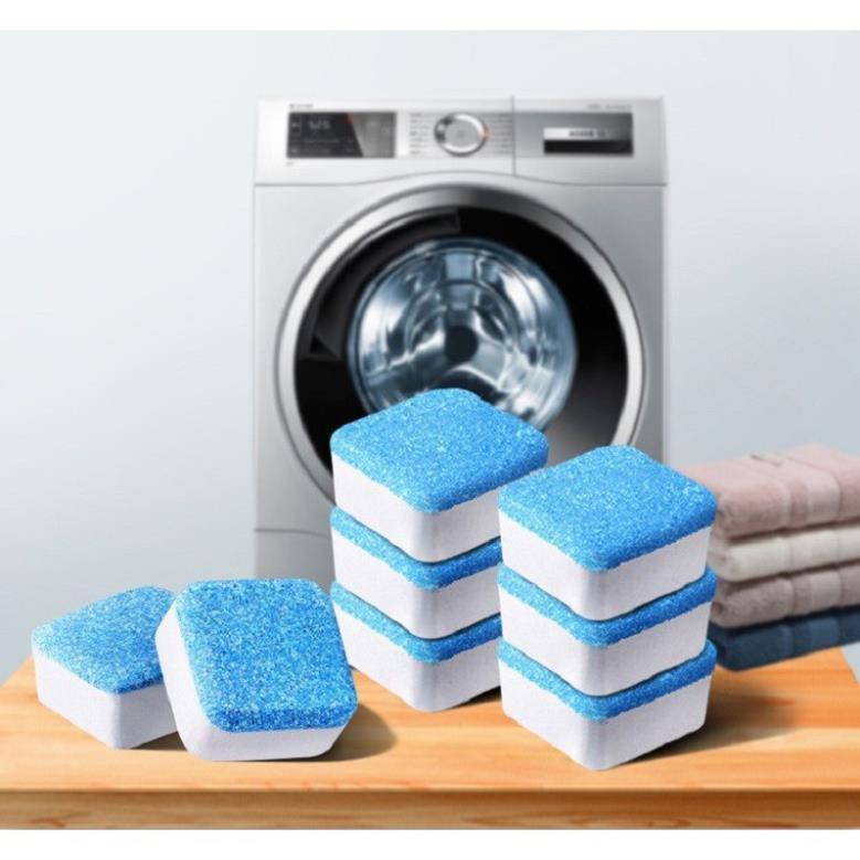 Tẩy Lồng Máy Giặt, Hộp 12 Viên Tẩy Lồng Máy Giặt Diệt Khuẩn, Loại Bỏ Chất Thải, Cặn Trong Lồng Máy Giặt Hiệu Quả