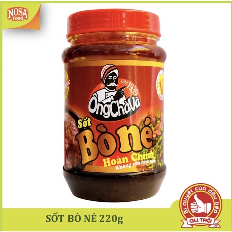 Sốt bò né Ông Chà Và 220 gr (Beef BBQ sauce) ( lốc 6 hủ)