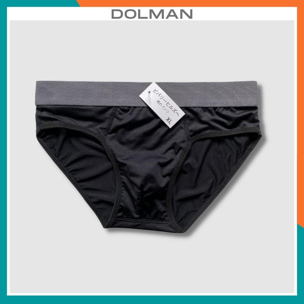 Quần lót nam tam giác thun lạnh cao cấp sịp chéo vải co giãn 4 chiều khử mùi DOLMAN QL04