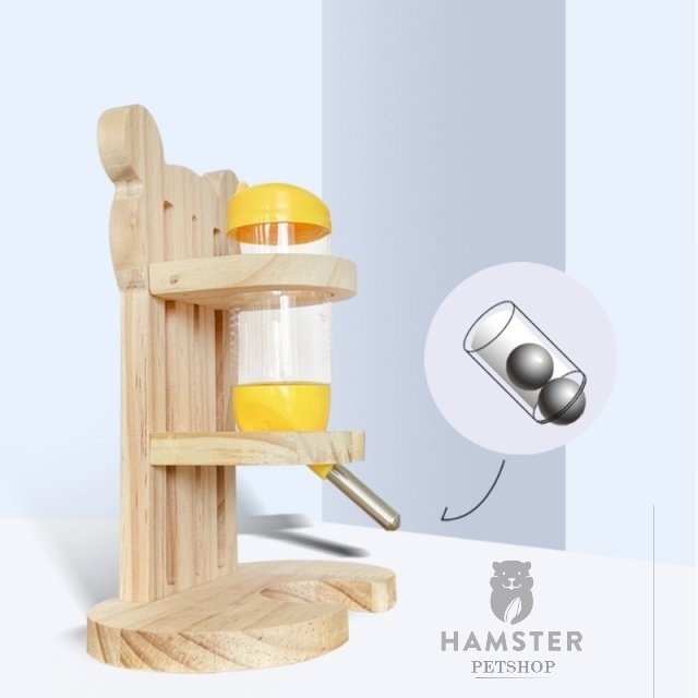 Đế bình nước gỗ cho Hamster (ko kèm bình)