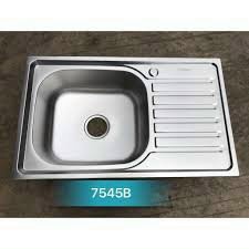 Chậu rửa bát 1 hố 1 bàn 75x45 | chậu rửa chén 75x45