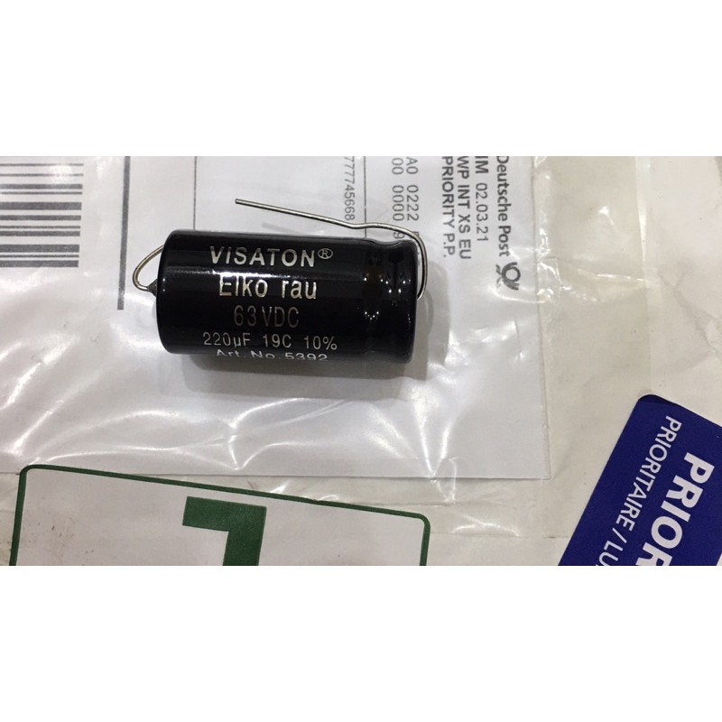 Tụ điện audio Visaton 220uf 63VDC