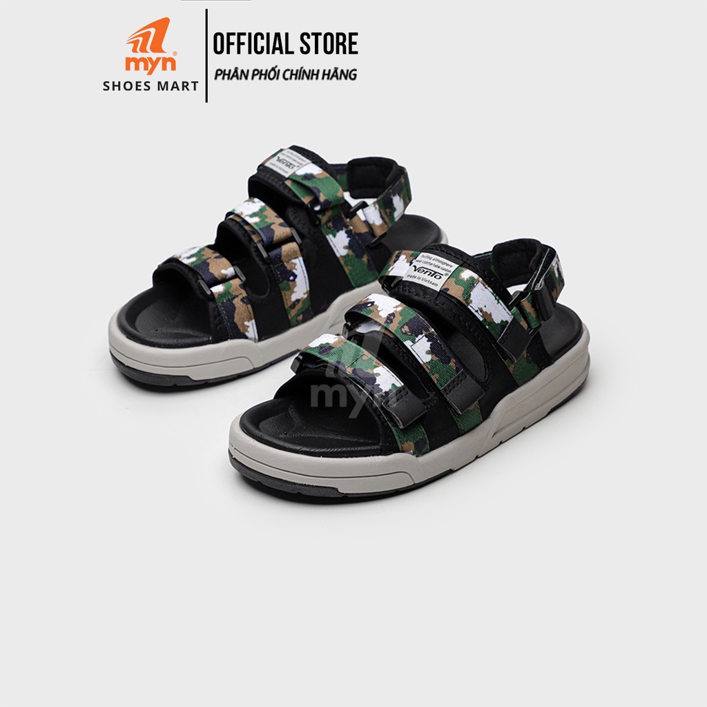 Giày Sandal Nam nữ Vento VT 1001 đế bằng Streetstyle Blue camo
