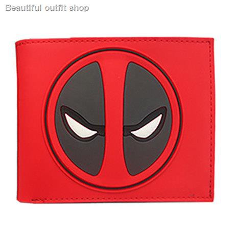 Ví ngắn unisex hình Deadpool phong cách truyện tranh DC