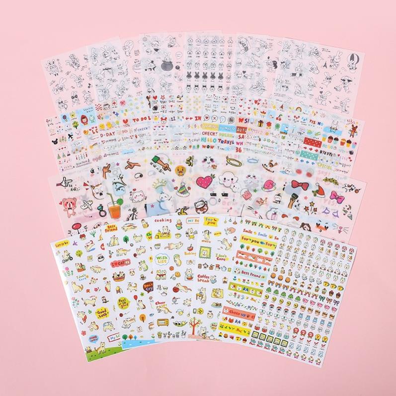 Set 6 miếng sticker trang trí dễ thương