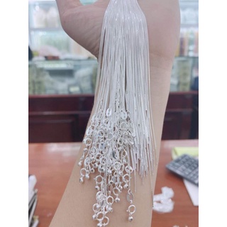 DÂY CHUYỀN BẠC XỎ HẠT ĐÁ LU THỐNG
