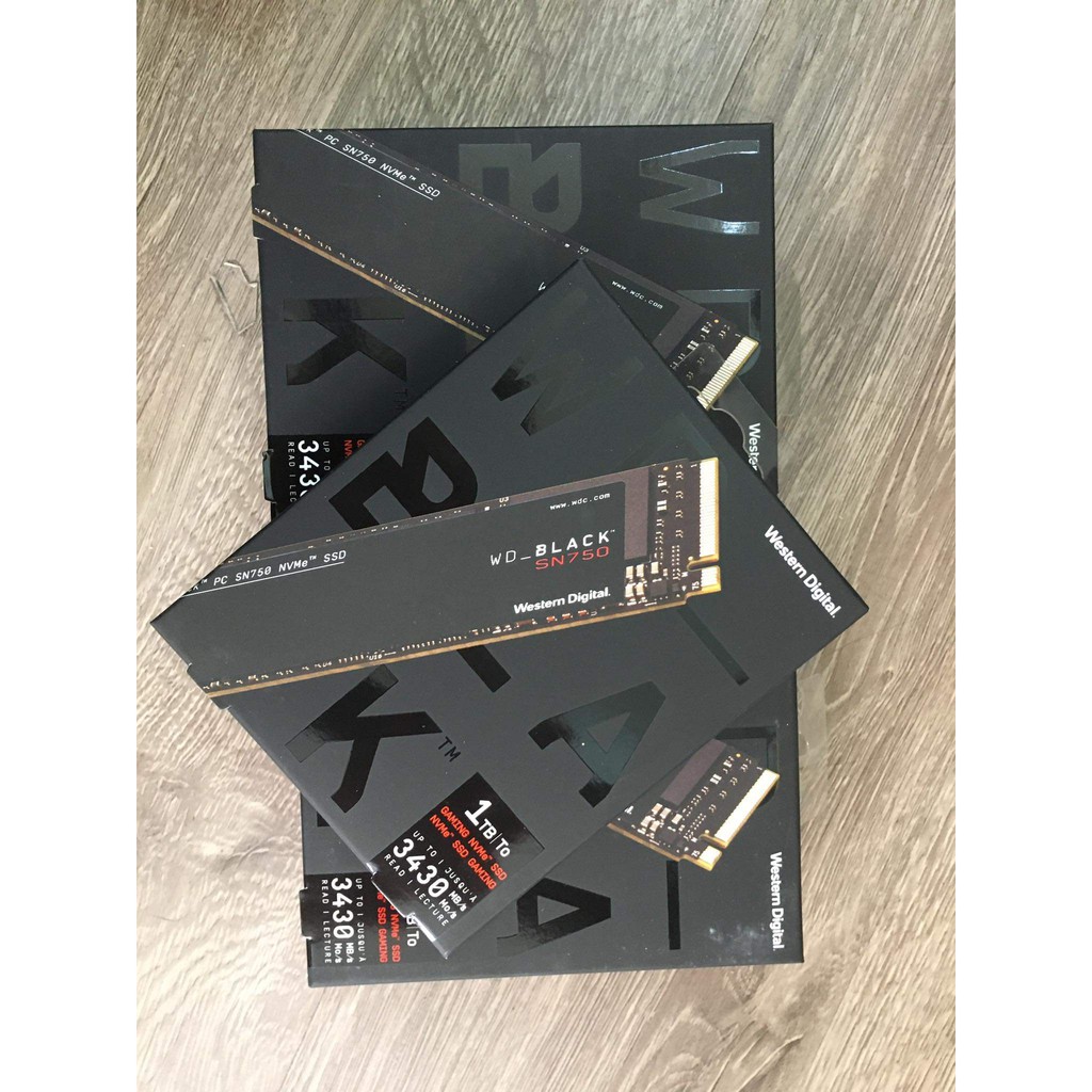 Ổ cứng SSD SN750 250GB / 500GB / 1TB WD Black M.2 PCIe NVMe 2280 Gen3 x4 - bảo hành 5 năm | BigBuy360 - bigbuy360.vn
