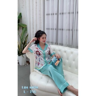 Lụa satin quần dài - tay ngắn