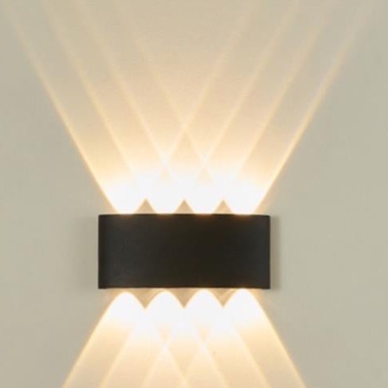 Đèn led hắt tường 2 đầu 4W 6W 8W ánh sáng trắng, vàng nhiều màu