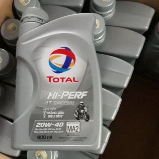 Nhớt total 20w40 xe số