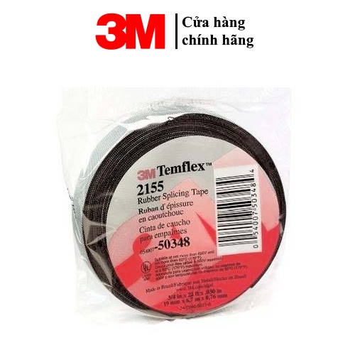 Băng keo điện cao su cách nước 3M 2155 khổ 19mm x 6.7m