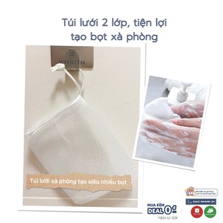 Túi lưới tạo bọt xà bông siêu mịn