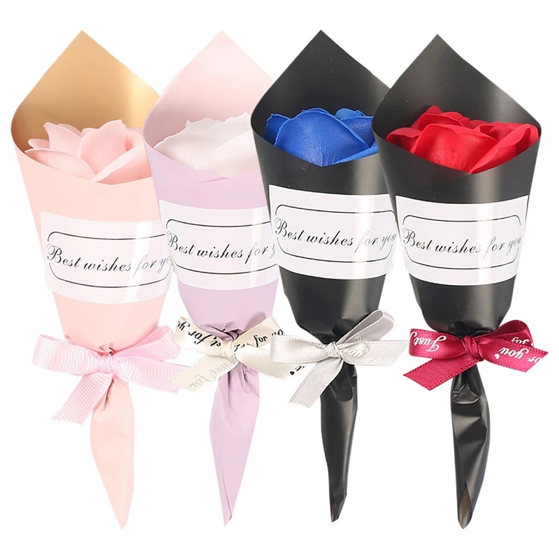 [Spot] Bó Hoa Hồng Sáp Lắc Sữa Mini Làm Quà Tặng Valentine