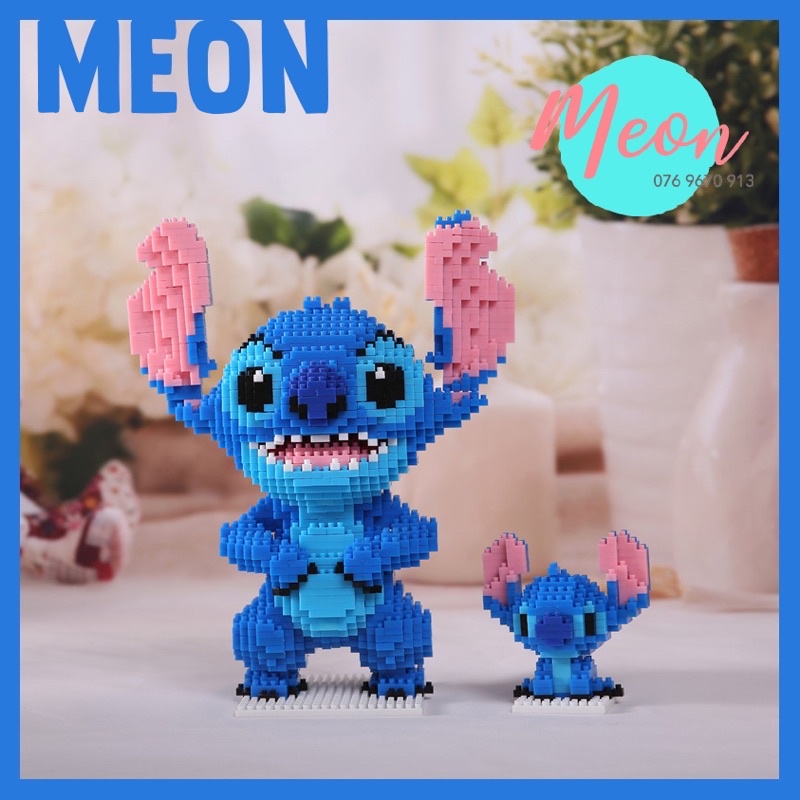 Miniblock đồ chơi xếp hình lego Stitch size XL