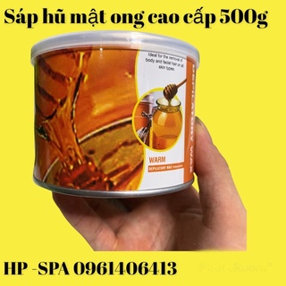 500gr sáp wax lông mật ong dạng hũ cao cấp +tặng kèm giấy wax