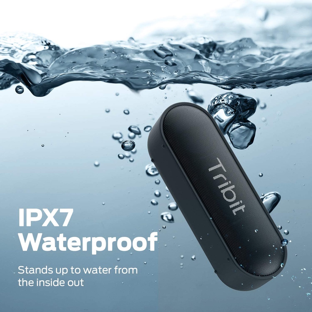 Loa Bluetooth Tribit XSound Go, Công suất 16W, Âm bass sâu hơn, Thời gian phát 24 giờ, Chống nước IPX7, Bluetooth 5.0