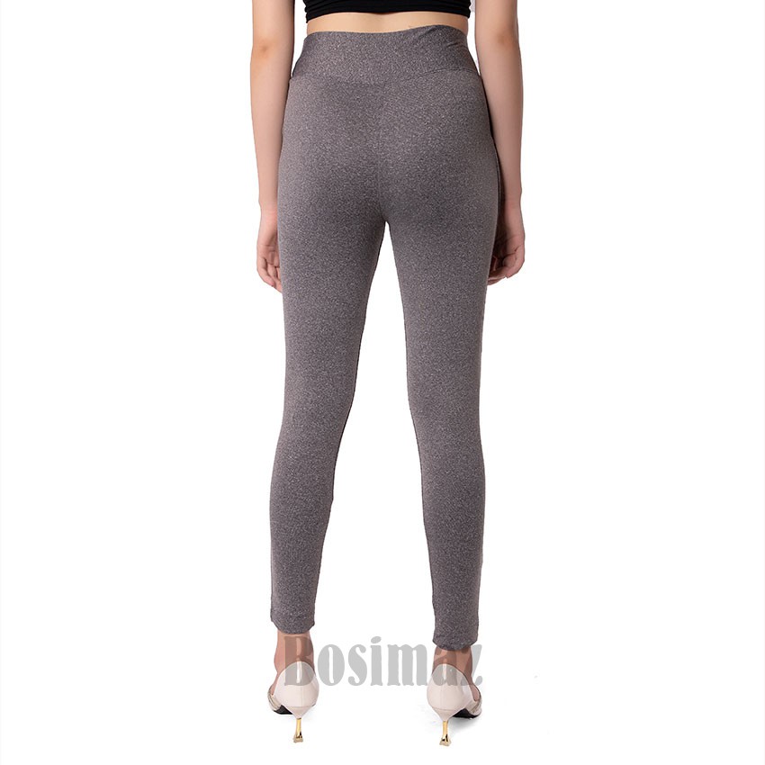 Quần Legging Nữ Bosimaz MS112 dài túi trước màu tiêu xám cao cấp, thun co giãn 4 chiều, vải đẹp dày, thoáng mát.