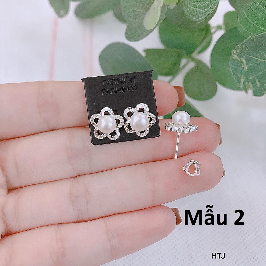 Bông tai bạc khuyên nụ MS84a