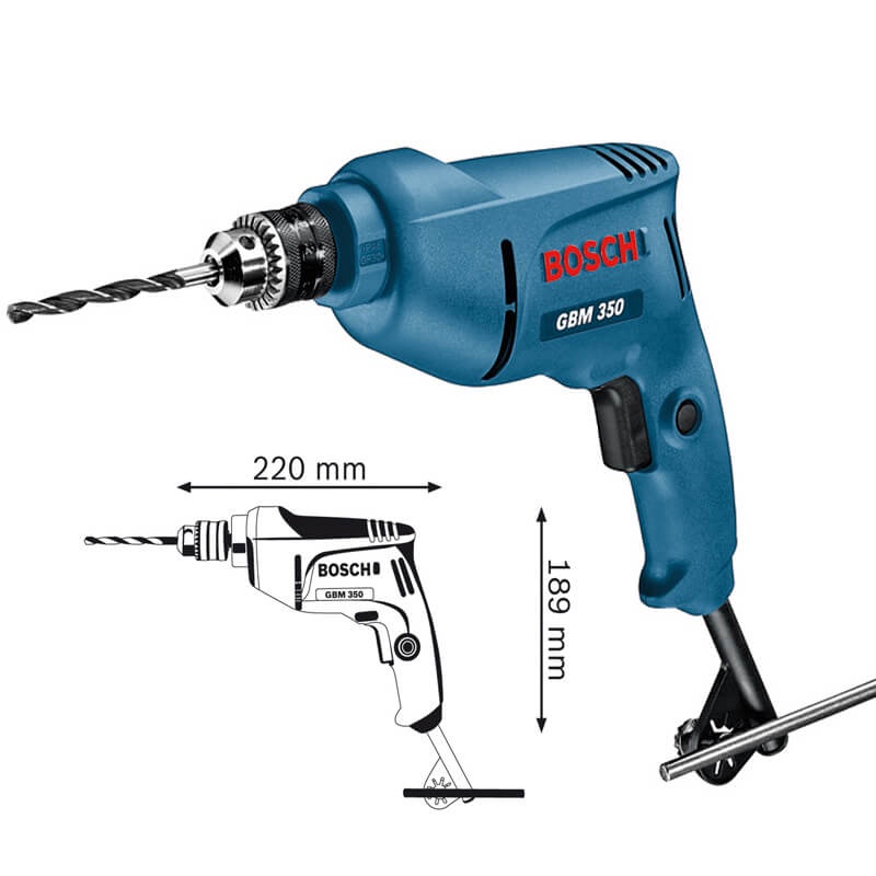 Máy khoan sắt Bosch GBM 350 - Hàng chính hãng