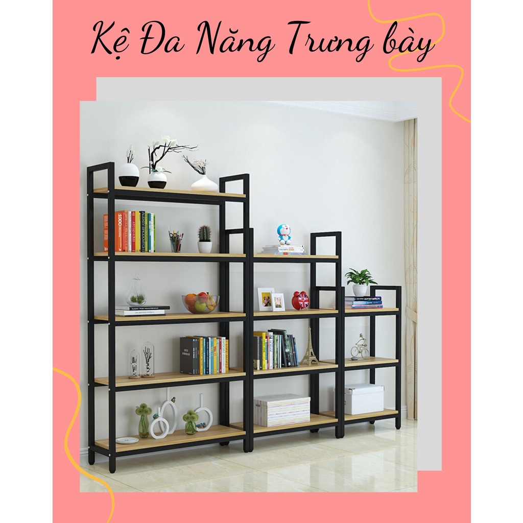 Kệ sắt đa năng thông minh hiện đại để đồ 3 tầng lắp ghép đựng đồ trưng bày khung thép sơn tĩnh điện chịu tải cao